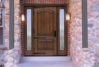Rustic Fiberglass Entry Door